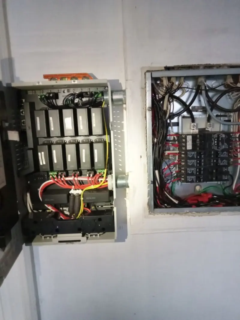 Electrical panel upgrade completed for Security Camera Wiring in Morristown